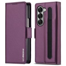 LC.imeeke - LC.IMEEKE L1 Samsung Galaxy Z Fold6 Pl&aring;nboksfodral Konstl&auml;der - Lila