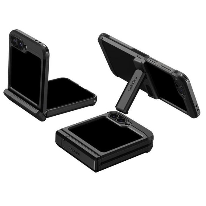 UTGATT - Spigen Galaxy Z Flip 6 Mobilskal Tough Armor Pro - Svart