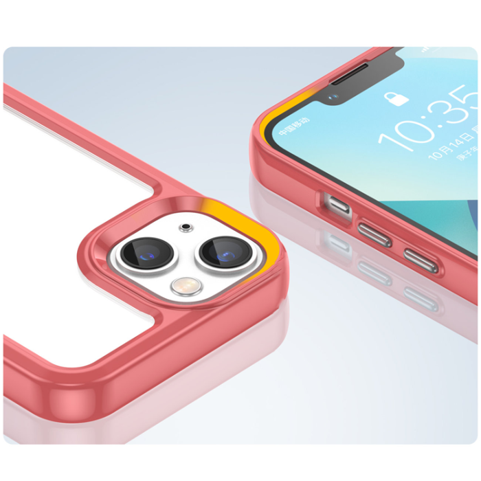 OEM - iPhone 14 Skal Outer Space - Röd