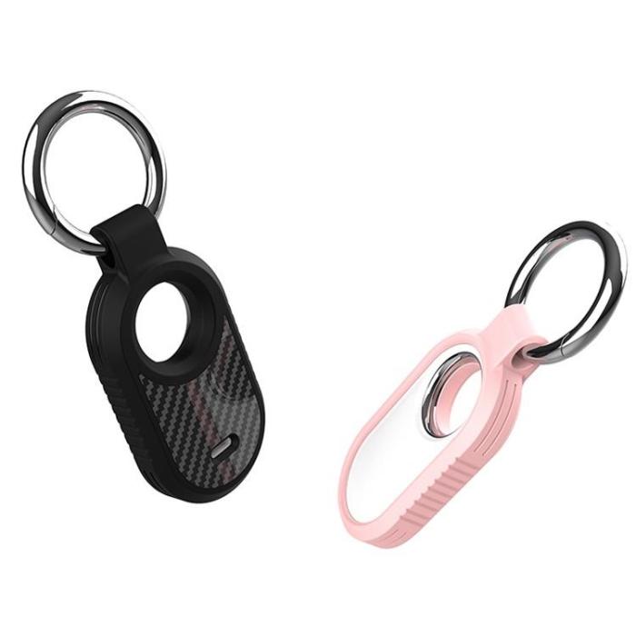 UTGATT - Samsung Galaxy Smart Tag 2 Skal Carbon Fiber - Rosa