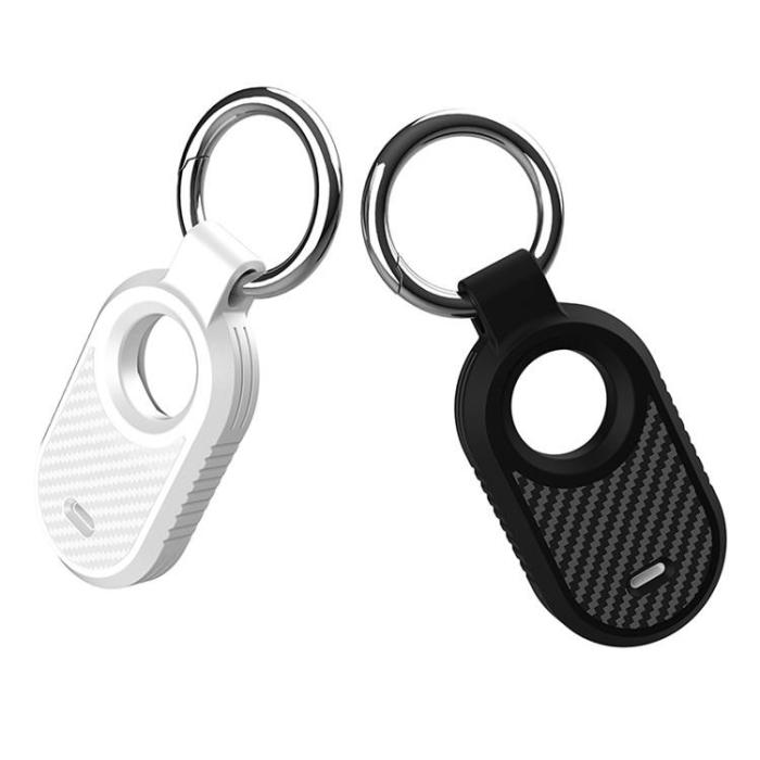 UTGATT - Samsung Galaxy Smart Tag 2 Skal Carbon Fiber - Rosa