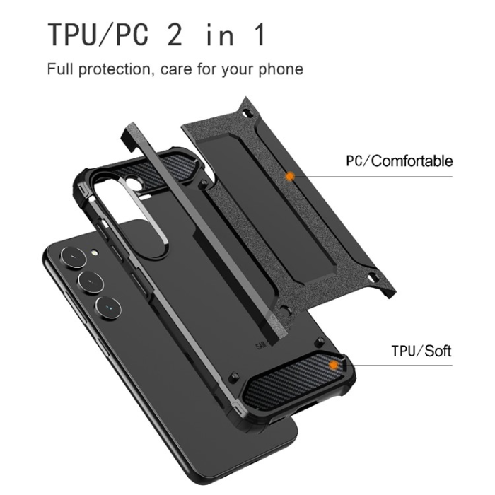 OEM - Galaxy S23 Mobilskal Tough Armor - Svart