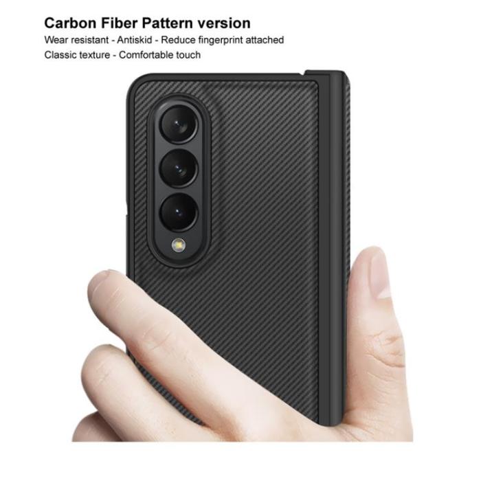 Imak - IMAK Galaxy Z Fold 4 Skal Ruiyi Carbon Fiber - Svart
