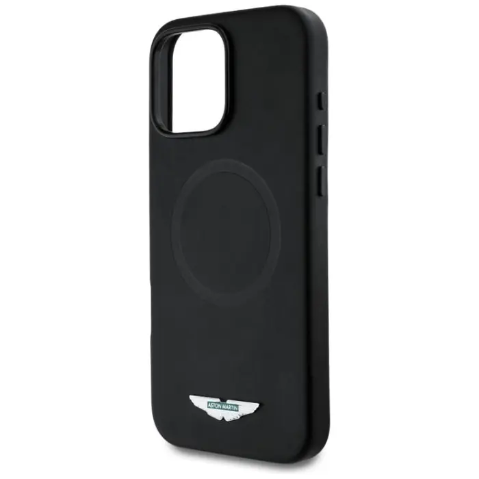 Aston Martin - Aston Martin iPhone 16 Pro Mobilskal MagSafe HC FW Logo - Svart