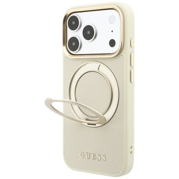 Guess - Guess Mobilskal För iPhone 18 Pro Max/17 Pro Max Magsafe Ringställ 360