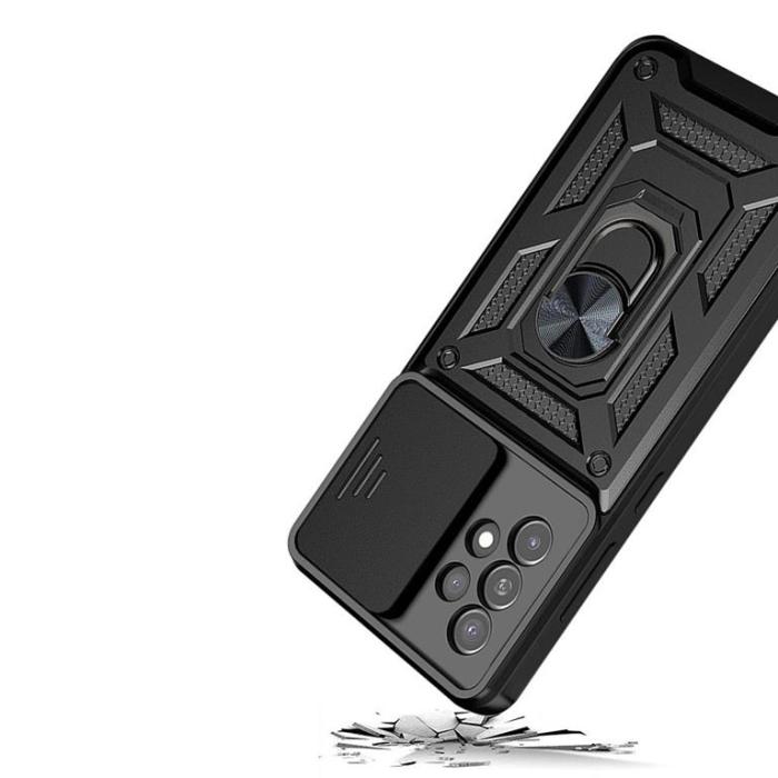 OEM - Galaxy A33 5G Skal med Ringhållare Hybrid Armor Camshield - Blå