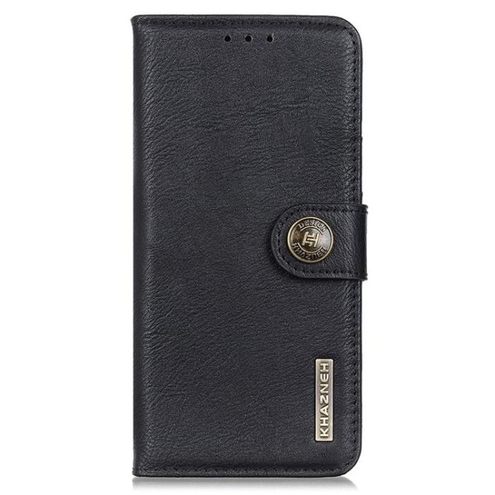 KHAZNEH - KHAZNEH Google Pixel 7 Pro Plånboksfodral Textured PU Läder - Svart