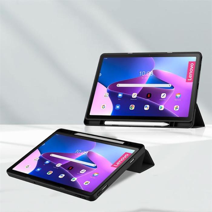 UTGATT1 - Lenovo Tab M10 Plus 10.6 3rd Gen Fodral Hybrid - Svart