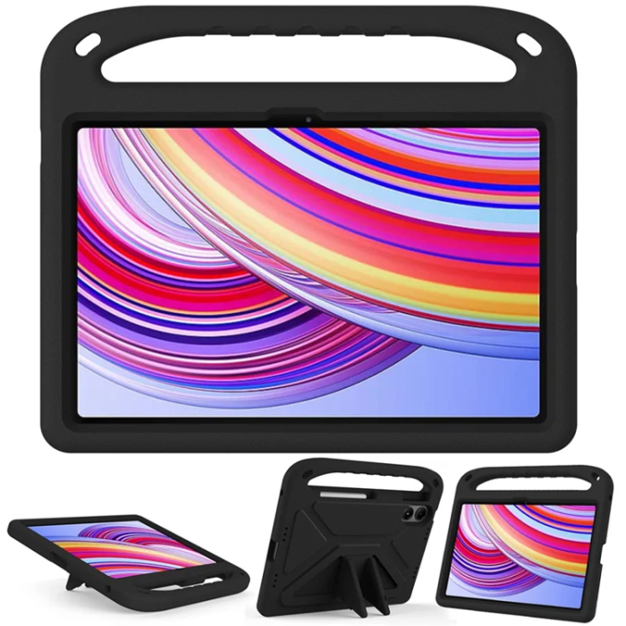 A-One Brand - Xiaomi Redmi Pad Pro 5G Skal EVA Handgrepp Kickstand - Svart