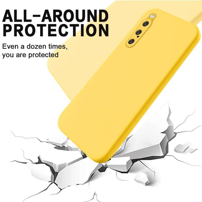A-One Brand - Sony Xperia 10 V Mobilskal Liquid Silicone - Gul