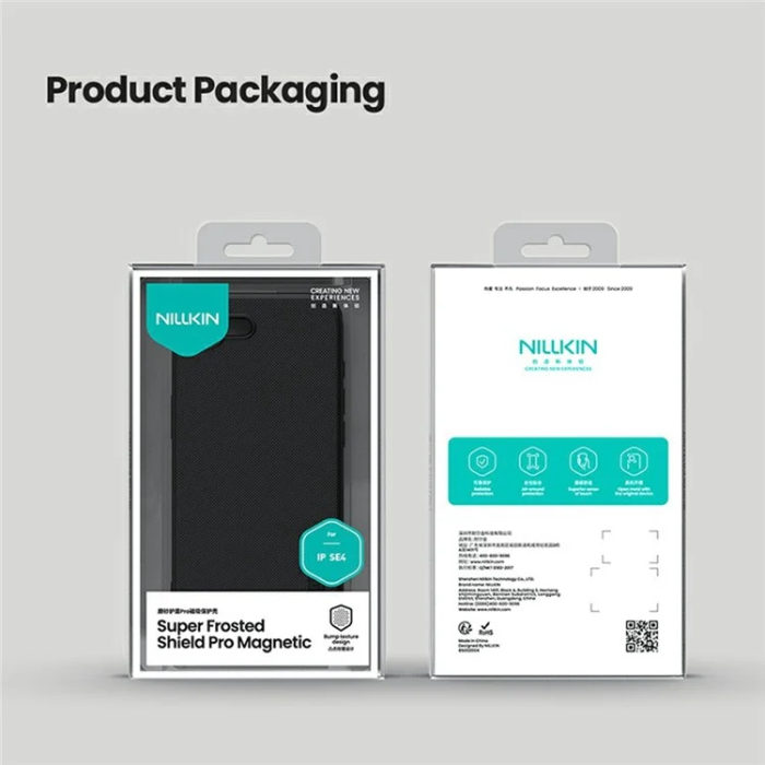 Nillkin - Nillkin iPhone 16e Mobilskal MagSafe Frosted Shield Pro - Svart