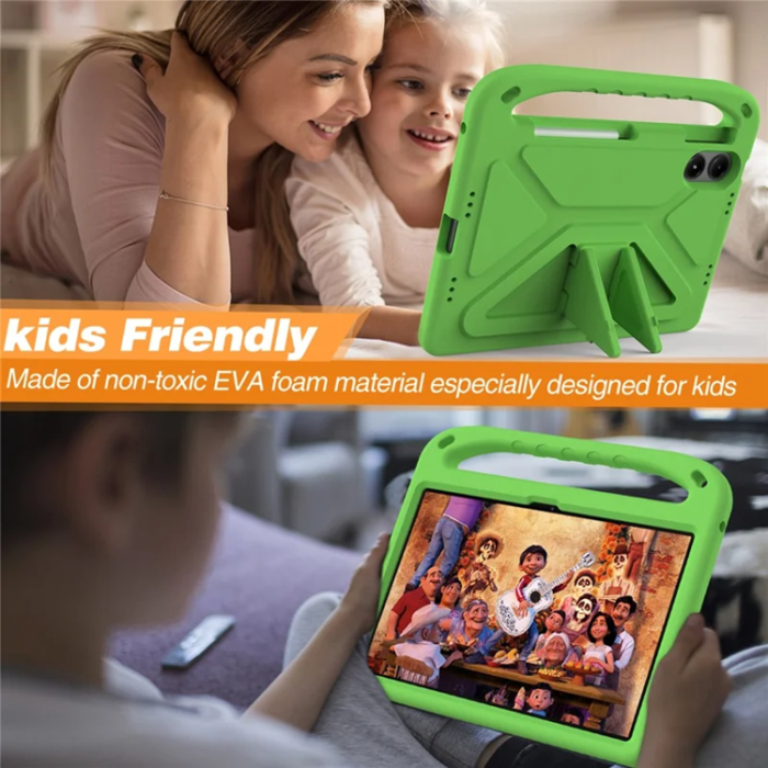 A-One Brand - Xiaomi Redmi Pad Pro/5G/Poco Pad Skal EVA Handgrepp Kickstand - Grön