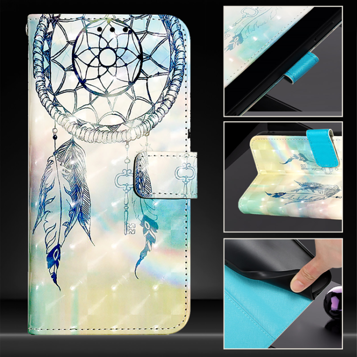 A-One Brand - iPhone 17 Pro Plånboksfodral Printing Pattern Med Strap