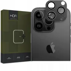 Hofi - Hofi iPhone 14 Pro/14 Pro Max Kameralinsskydd i H&auml;rdat Glas Fullcam Pro+ - Svart