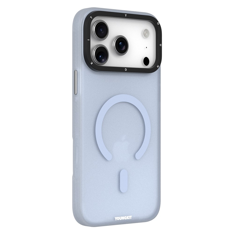 YOUNGKIT iPhone 17 Pro Mobilskal MagSafe PET TPU - Babyblå | 2353 | AlltMobil