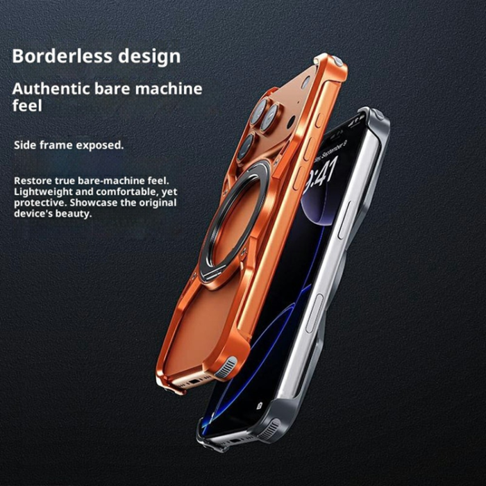 A-One Brand - iPhone 17 Pro Mobilskal Bumper Frameless Kickstand