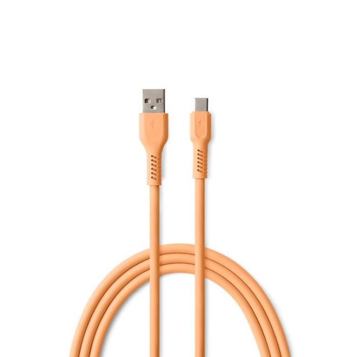 Colorum - Colorum USB-A till USB-C Kabel 1.8m 3A - Peach