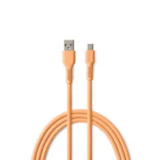 Colorum - Colorum USB-A till USB-C Kabel 1.8m 3A - Peach