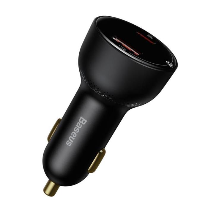 BASEUS - Baseus Superme Billaddare USB Till USB-C 100W Typ-C Kabel 1m - Svart