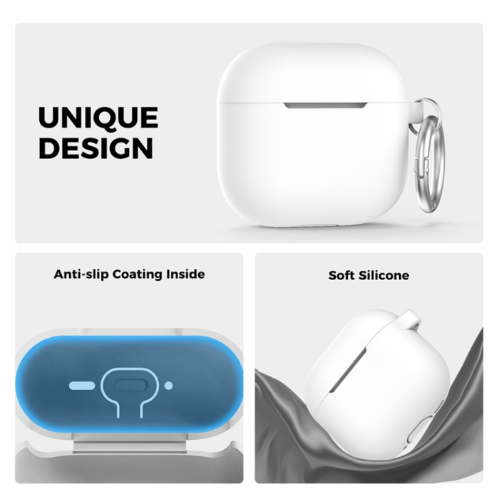 AHASTYLE - AHASTYLE AirPods 4 Skal Silikon PT196 - Vit