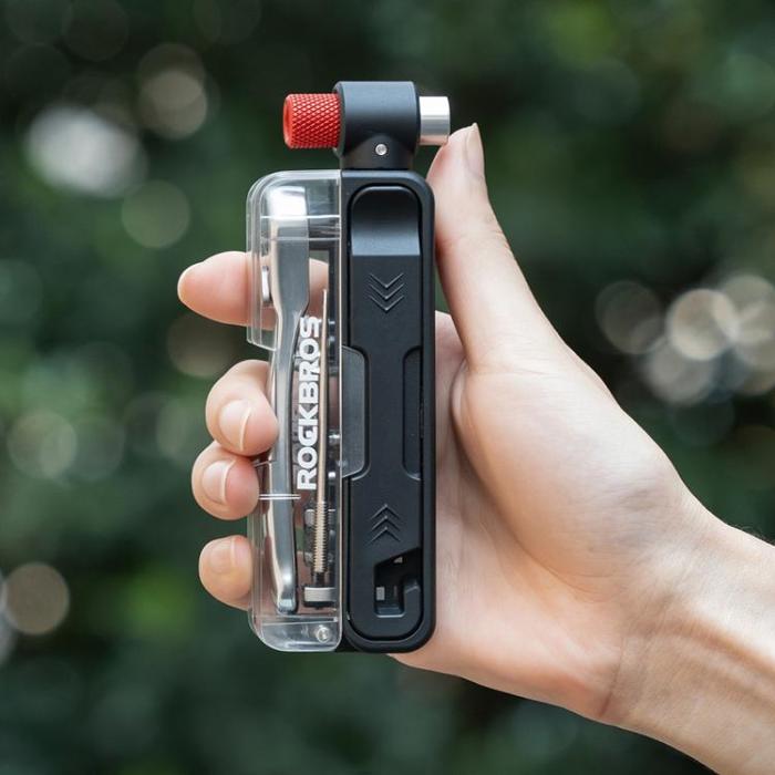 Rockbros - Rockbros Multiverktygscykelset med CO2-Pump och Spärrnyckel