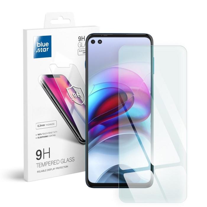 UTGATT1 - Blue Star Motorola Moto G100/Edge S Skärmskydd av Härdat Glas