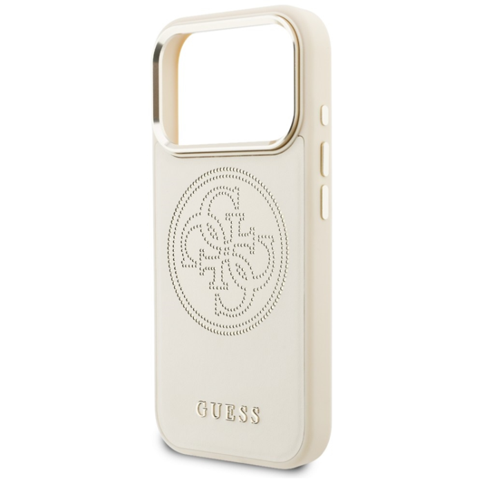 Guess - Guess Mobilskal För iPhone 17 Pro Max MagSafe Perforated 4G - Beige