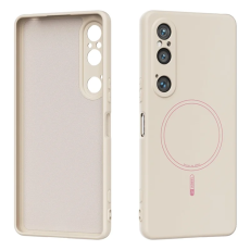 ABEEL - ABEEL Sony Xperia 1 VI Mobilskal Magsafe Liquid Silikon - Beige