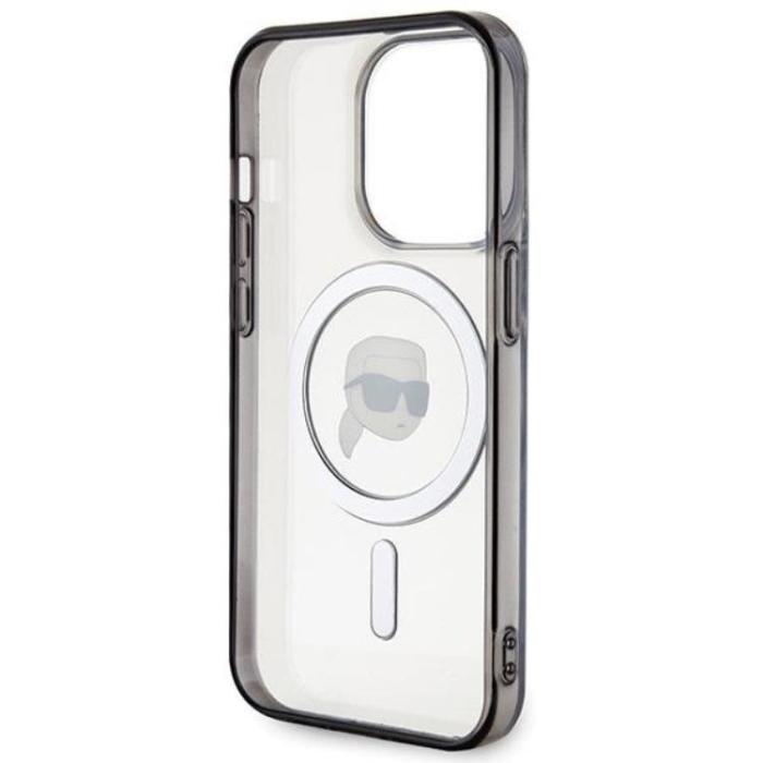 KARL LAGERFELD - Karl Lagerfeld iPhone 15 Pro Mobilskal Magsafe IML Karl`s Head