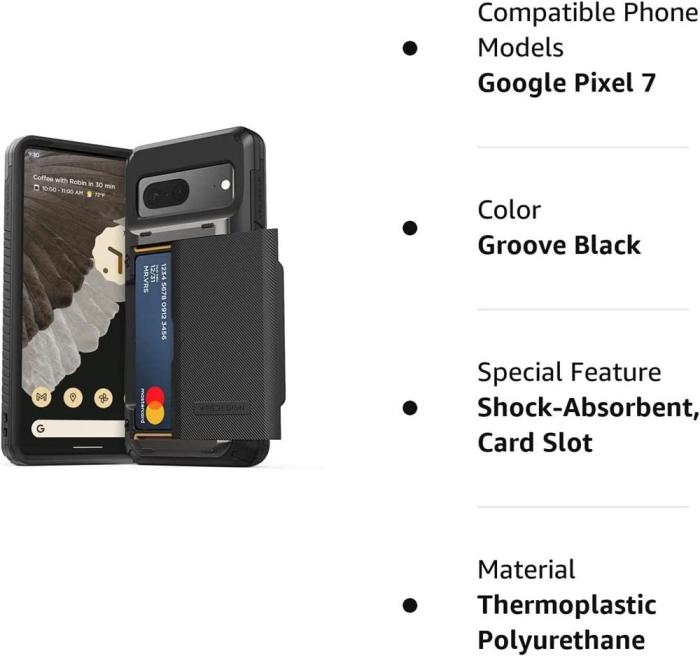 VERUS - VRS DESIGN Damda Glide Pro Skal Google Pixel 7 - Svart