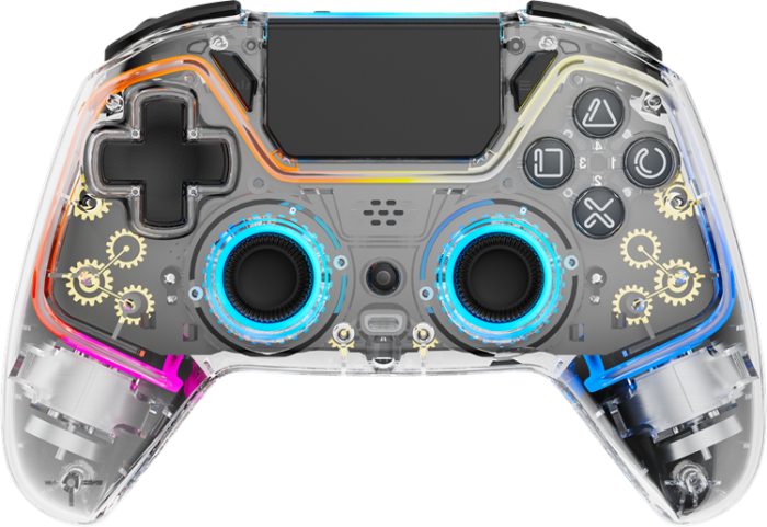 UTGATT1 - Deltaco Gaming Trådlös Controller PS4 - RGB/Transparent