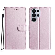 OEM - Samsung Galaxy S26 Ultra Pl&aring;nboksfodral Konstl&auml;der Folio Magnetl&aring;s - Lila