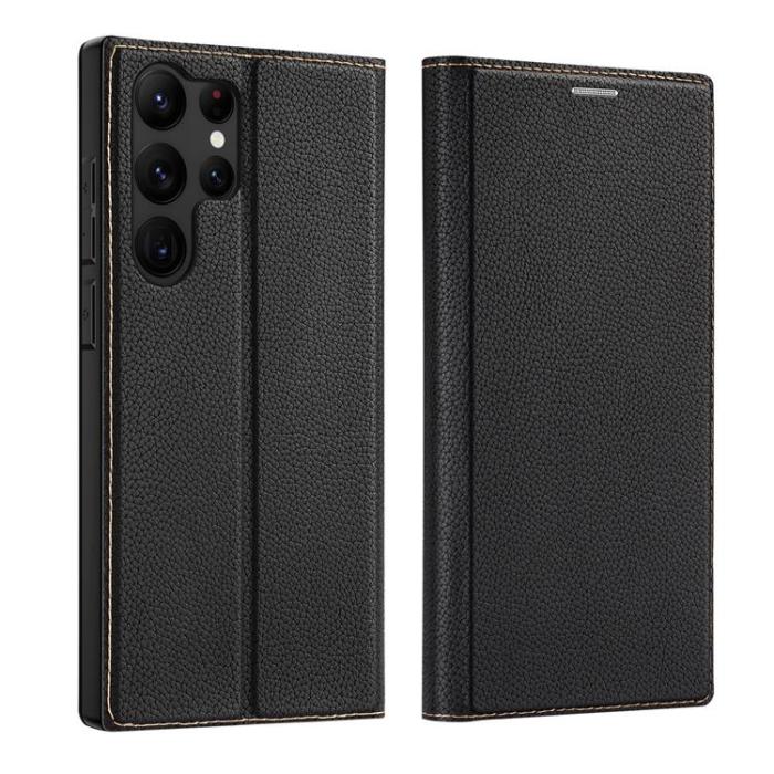 UTGATT - Dux Ducis Galaxy S23 Ultra Plånboksfodral Skin X2 - Svart