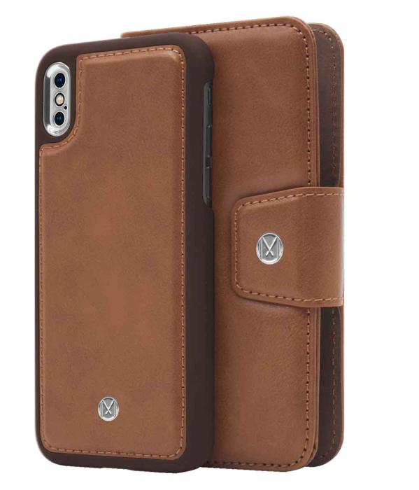 UTGATT5 - Marvêlle N°303 Plånboksfodral iPhone X/XS - LIGHT BROWN