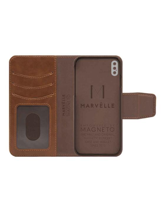 UTGATT5 - Marvêlle N°303 Plånboksfodral iPhone X/XS - LIGHT BROWN