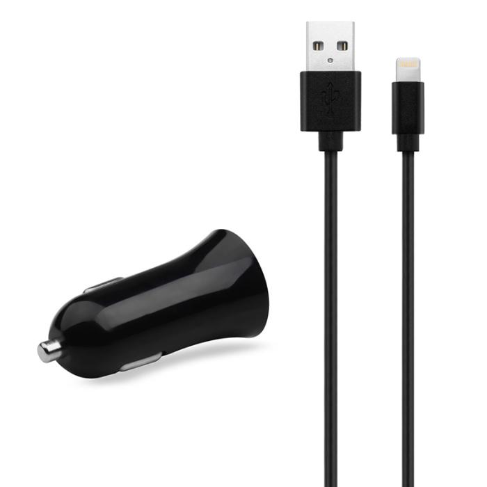 UTGATT1 - Key Power Car With Cable 2.4A 1X Usb 1M Lightning Black