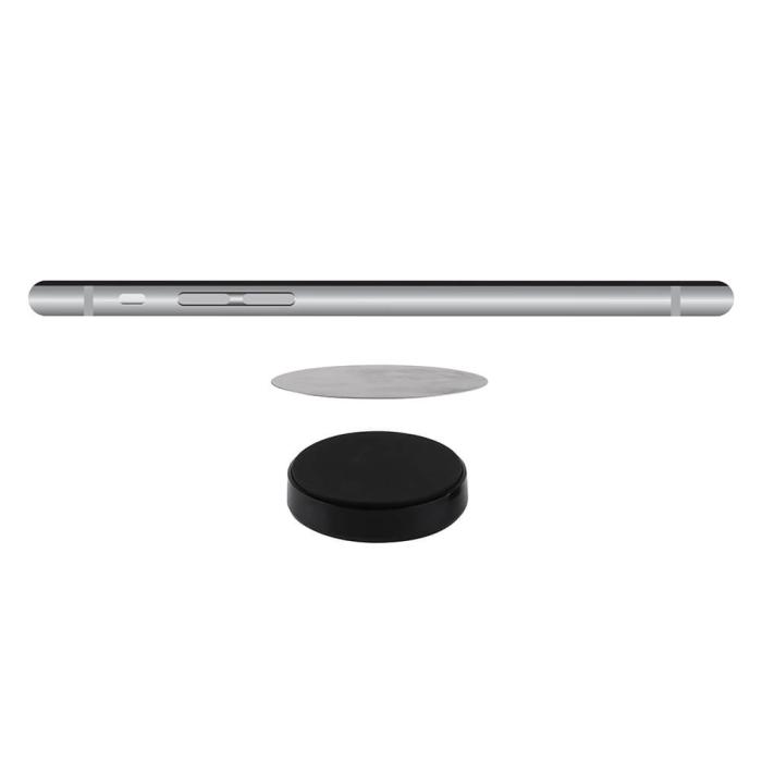 UTGATT1 - GEAR Magnetisk Mobilhållare Svart Puck Självhäftande Tejp