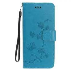 OEM - Imprint Läder Plånboksfodral iPhone 12 Pro Max - Blå