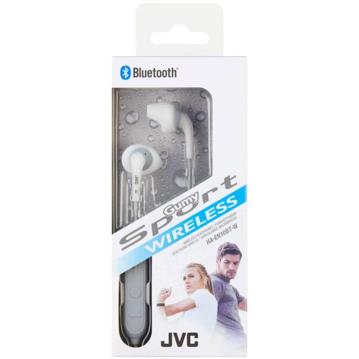JVC - JVC Hörlur EN10BT Gumy Sport In-Ear Trådlös Mic Vit