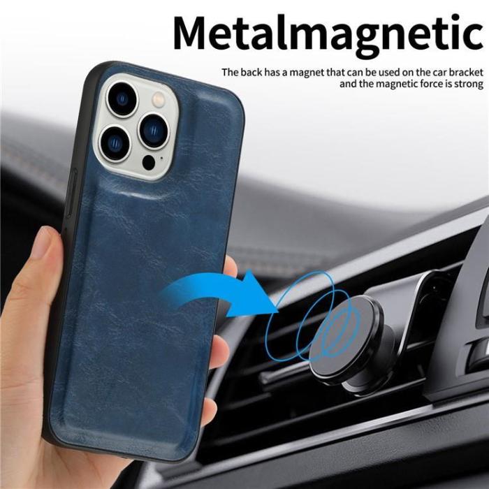 OEM - iPhone 15 Plus Plånboksfodral 2-in-1 Detachable - Blå
