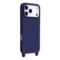 A-One Brand - iPhone 17 Pro Max Mobilskal TPU med Hål för Rem - Mörkblå