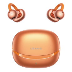 USAMS - USAMS Clip-On Tr&aring;dl&ouml;s H&ouml;rlurar Echo R03 Bluetooth 5.0 med 11 mm - Orange