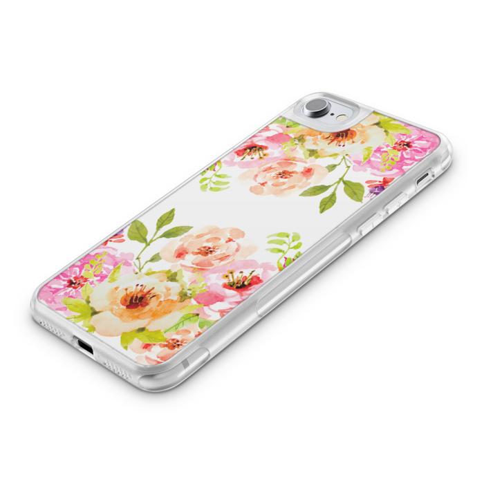 UTGATT5 - Fashion mobilskal till Apple iPhone 7 - Blommig målning
