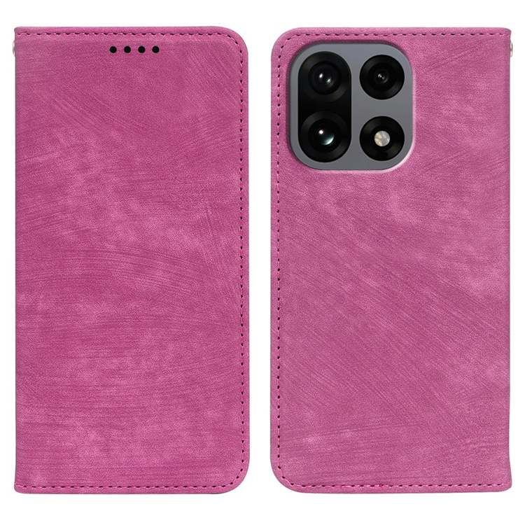 OnePlus 15 Plånboksfodral Strong Striped Läder (Rosa) | 2353 | AlltMobil