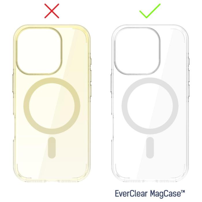 3MK - 3MK iPhone 16 Pro Mobilskal MagSafe EverClear - Genomskinlig