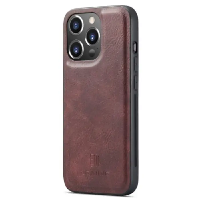 DG.MING - DG.MING iPhone 14 Pro Plånboksfodral Split Detachable Flip - Röd