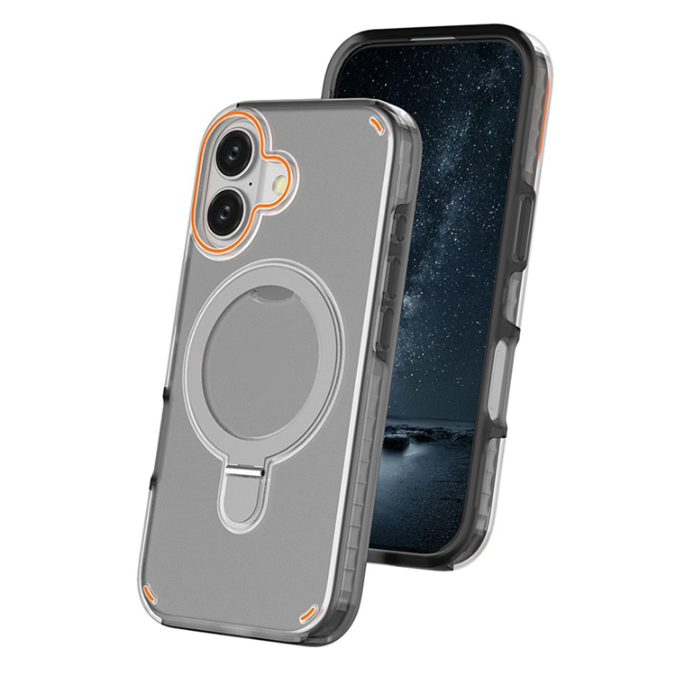 iPhone 17 Mobiskal MagSafe Med Kickstand TPU + PC - Svart | 2353 | AlltMobil