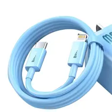 BASEUS - Baseus Superior USB-C till Lightning kabel 20W 1m - Blå