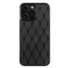 A-One Brand - iPhone 16 Pro Max Mobilskal Aramid Fiber Honeycomb Texture