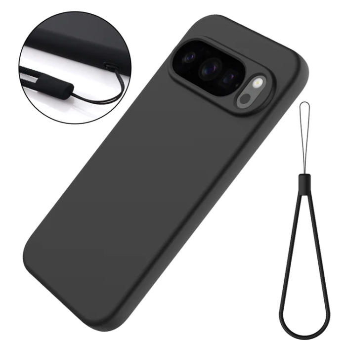 A-One Brand - Google Pixel 10 Pro Mobilskal Liquid Silikon - Svart